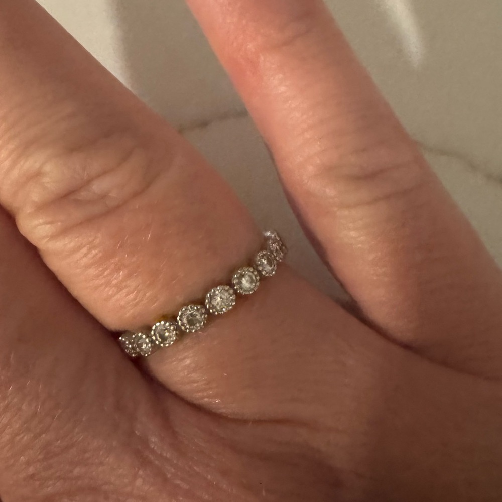 Angara 14K White Gold 3/4 carat Diamond Eternity Ring